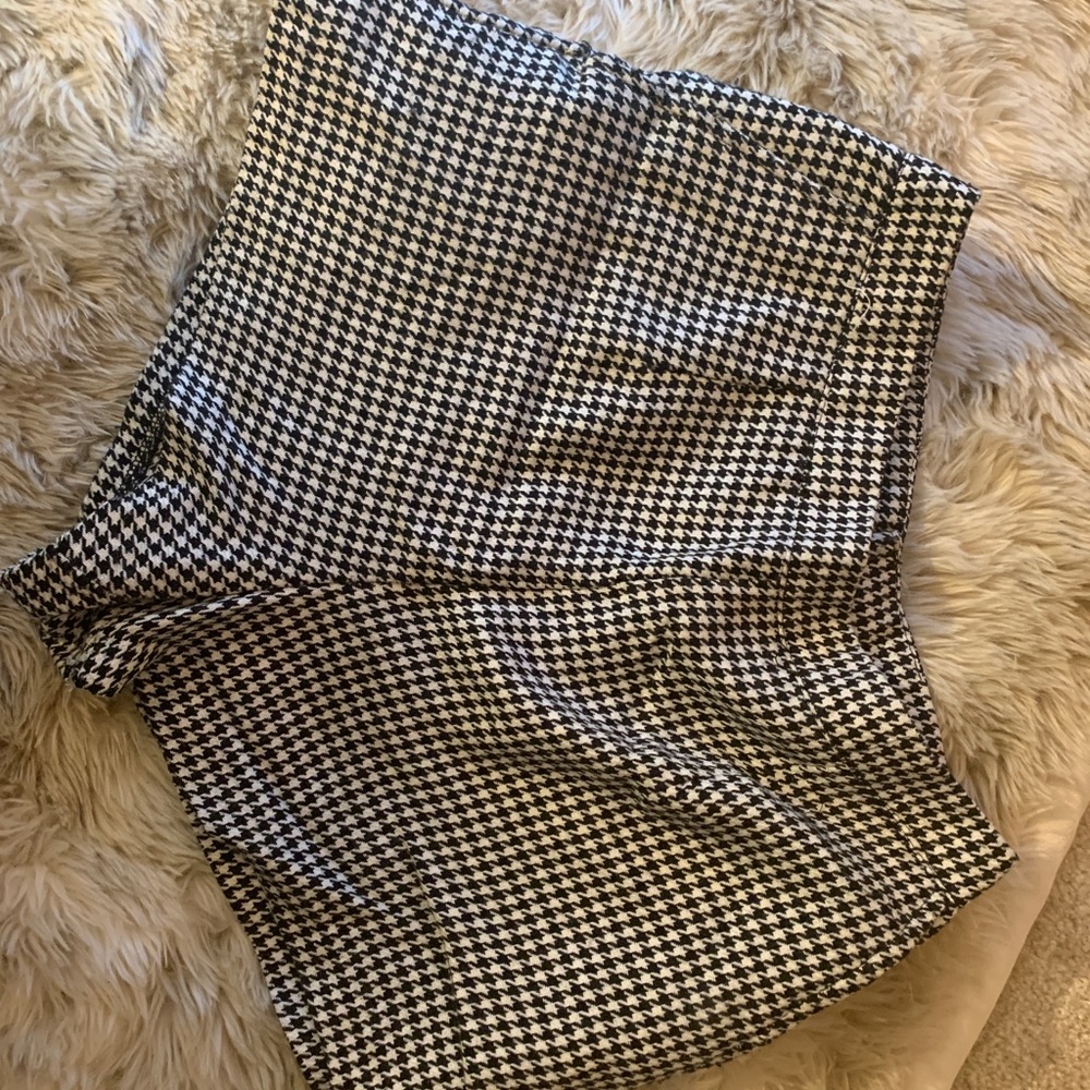 Checkered mini shorts